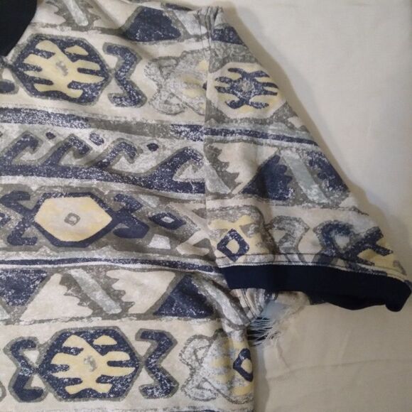 Vintage Bugle Boy Tribal Pattern Polo Shirt - Picture 3 of 6